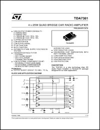 TDA7383 datasheet. Темп. режим. SGS-Thomson Microelectronics.