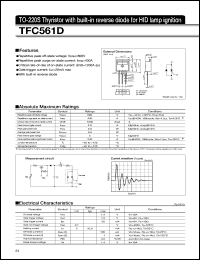 TFC561D datasheet: Thyristor For HID Lamp Ignition.