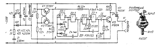 Схема мощного симисторного регулятора мощности | Дмитрий Компанец | Дзен